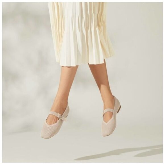 Vivaia Women’s Wide Nude Tan Square-Toe Mary-Jane Margot Mary-Jane - Picture 11 of 11